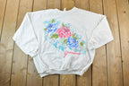 Vintage 1990s Cute Floral Grandma Crewneck Sweater