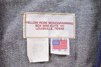 Vintage 1990s Embroidered Cute Denim Jean Vest  Patchwork  Made In USA  Outerwear  Personalized  Cute Dog  Hearts And Flowers