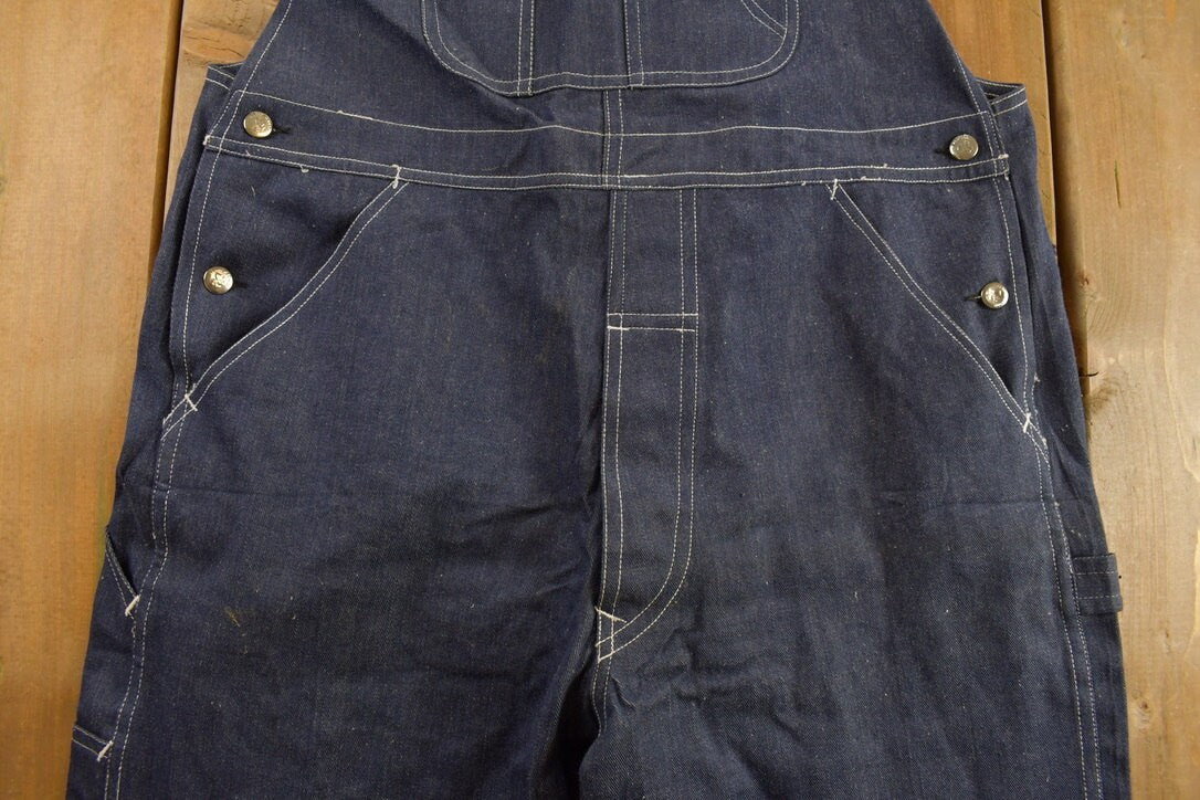Vintage 1990s Golden Horse Zip Up Front Overalls Size 42 x 30