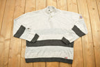 Vintage 1990s Norwegian Knitted Quarter Button Sweater