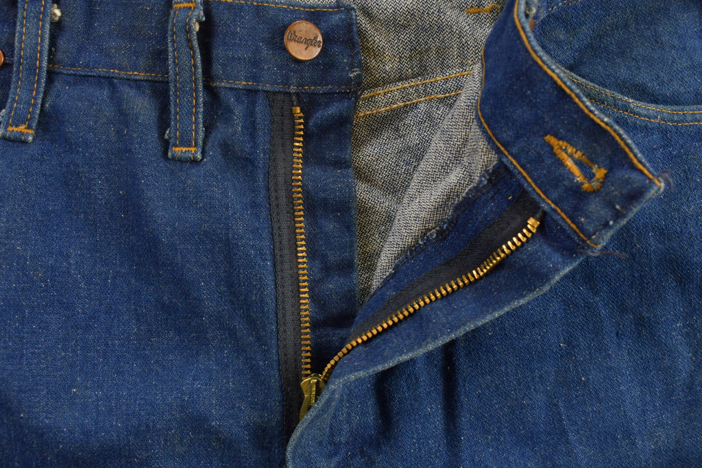 Vintage 1970s Wrangler Dark Wash Denim Jeans 36 x 27