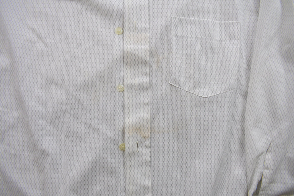 Vintage 1990s JC Penney Button Up Shirt  Stained  Abstract Pattern  Casual Shirt  Formal Shirt