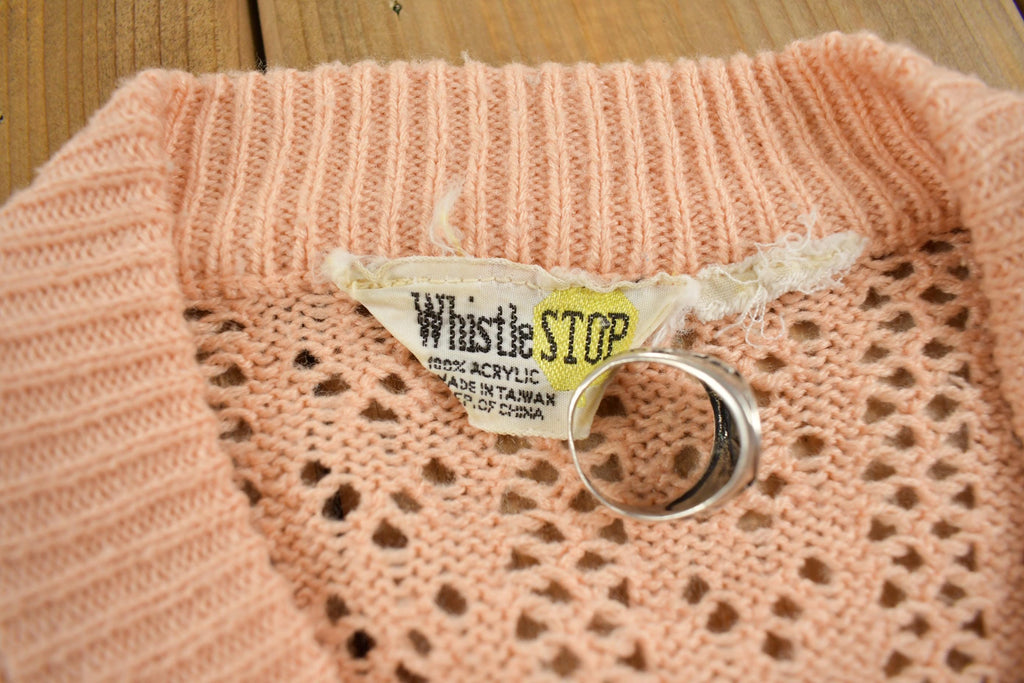 Vintage 1970s Knit V-Neck Sweater
