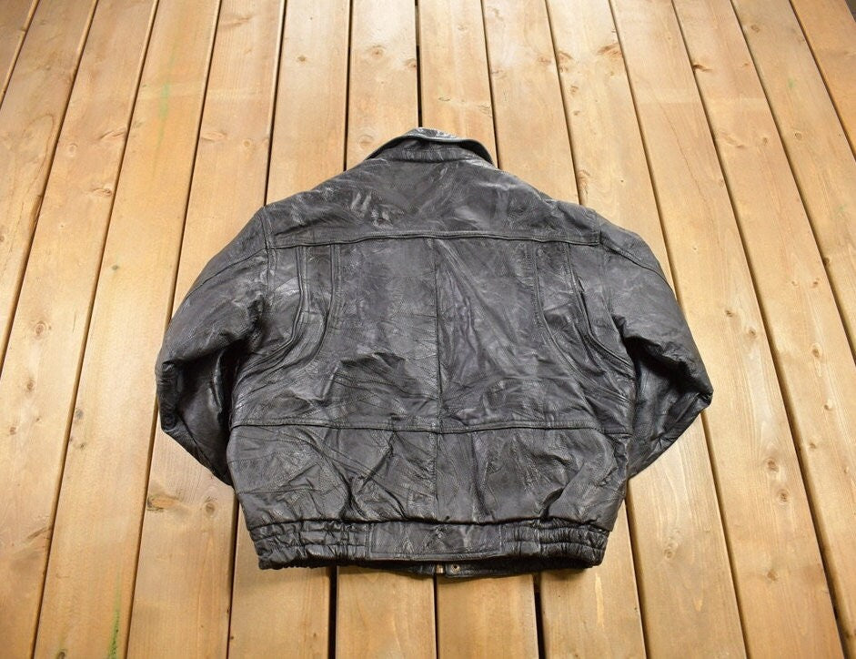 Vintage 1980s Deadstock Giovanni Navarre Leather Jacket