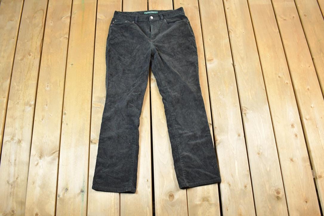 Vintage 1990s Ralph Lauren Petite Corduroy Pants Co Size 30 x 26