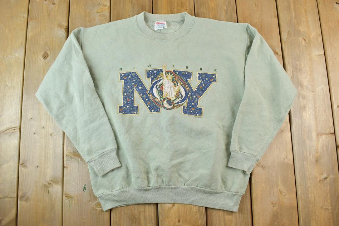 Vintage 1990s New York Statue Of Liberty Crewneck Sweatshirt