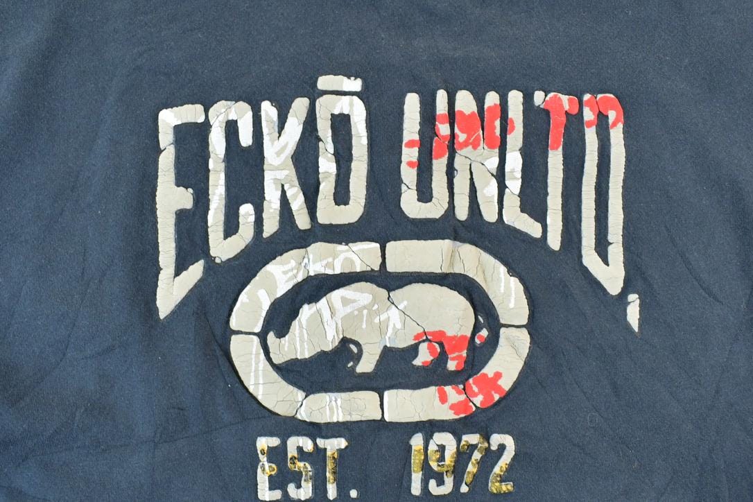 Vintage 1990s Ecko Unltd Crewneck Sweatshirt  90s Crewneck  Made In USA  Athleisure  Streetwear  90s Blank