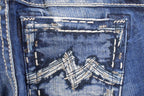 Vintage Deadstock Y2K Miss Me Bedazzled Low Rise Jeans Women's Size 26x31