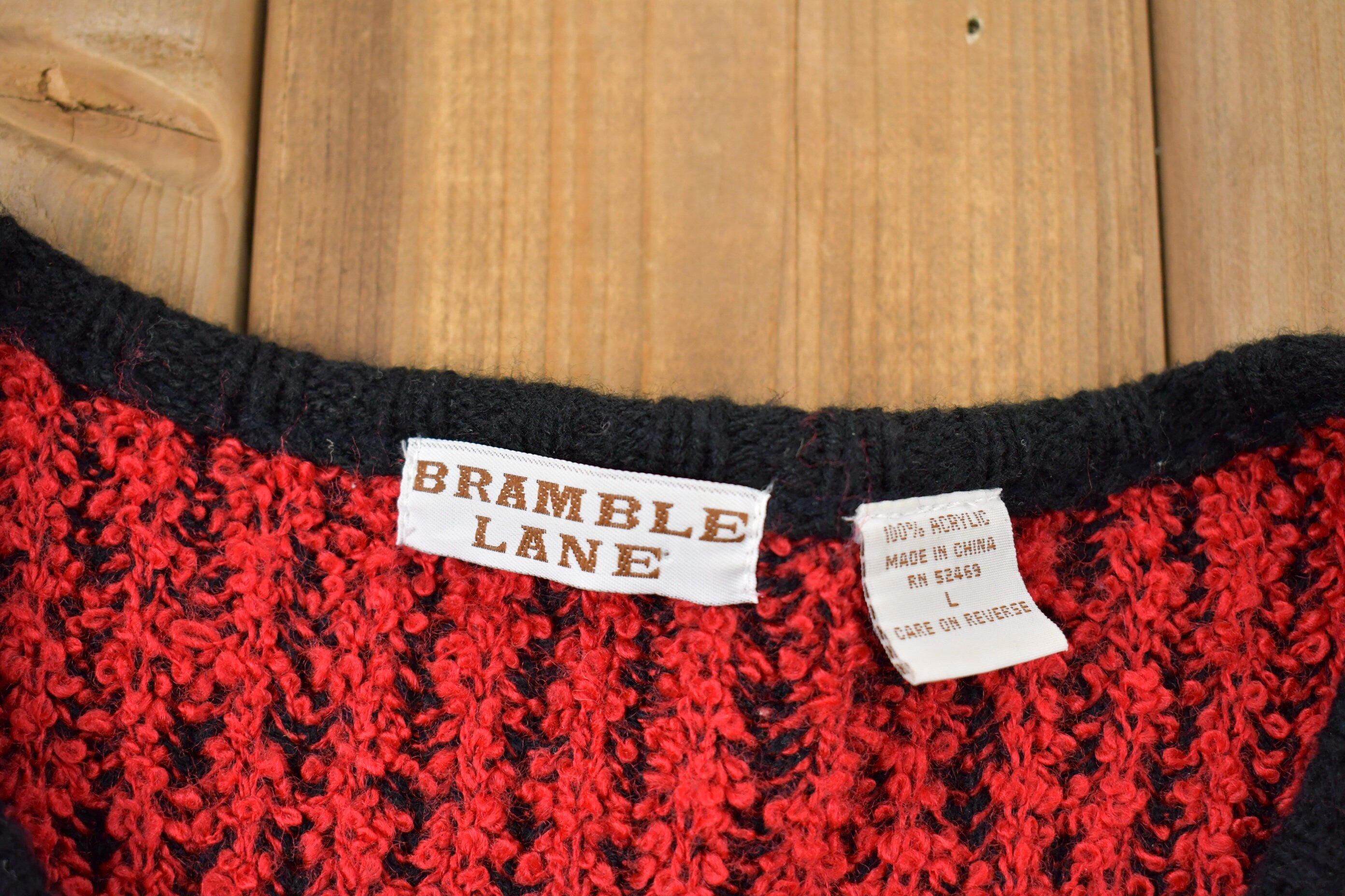 Vintage 1980s Bramble Lane Knitted Sweater