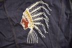 Vintage 1970s Mr Leggs Beaded Denim Jean Jacket