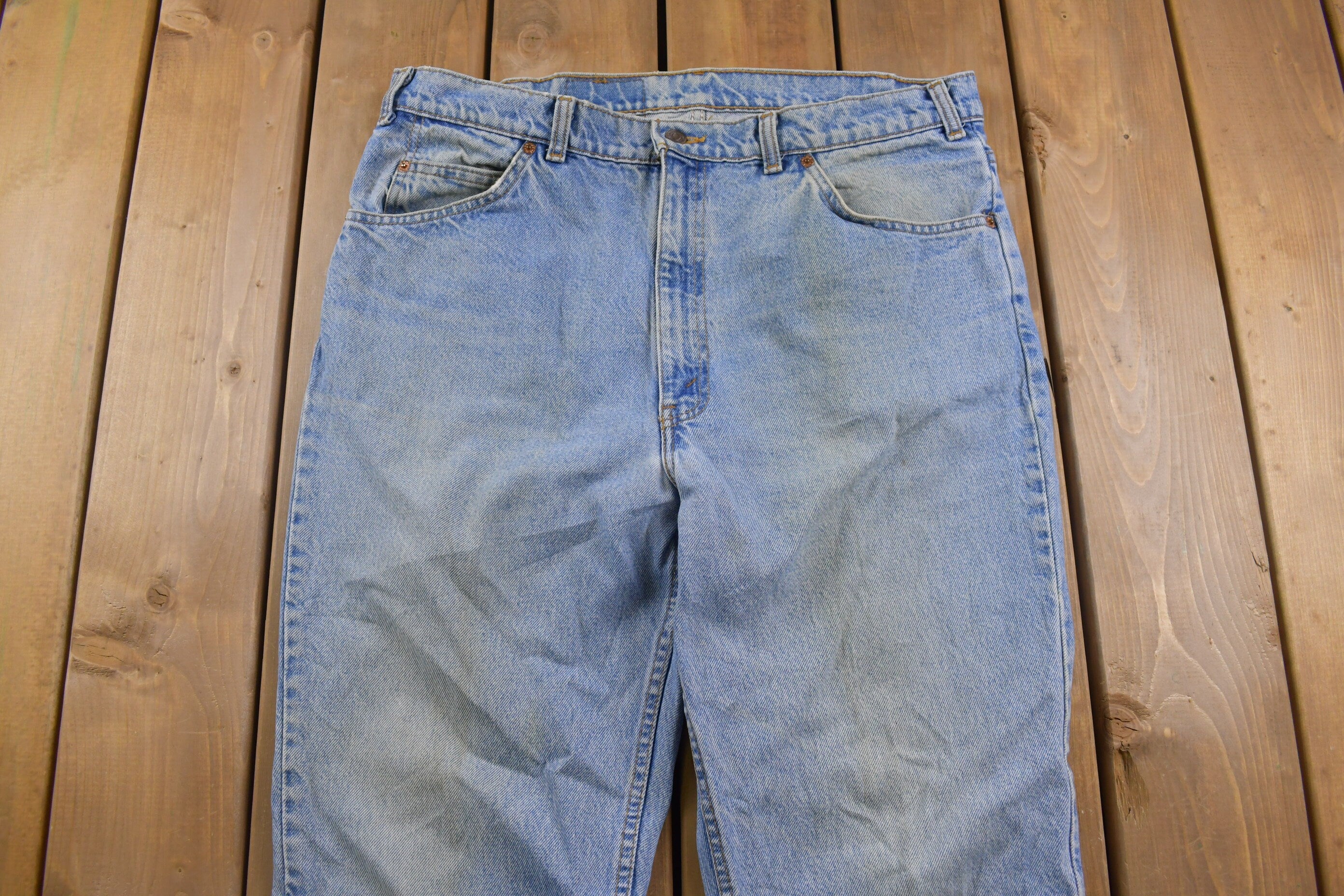 Vintage 1990s Levi's Orange Tab Jeans Size 36 x 31