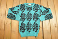Vintage 1990s Rose Theme Knit Sweater