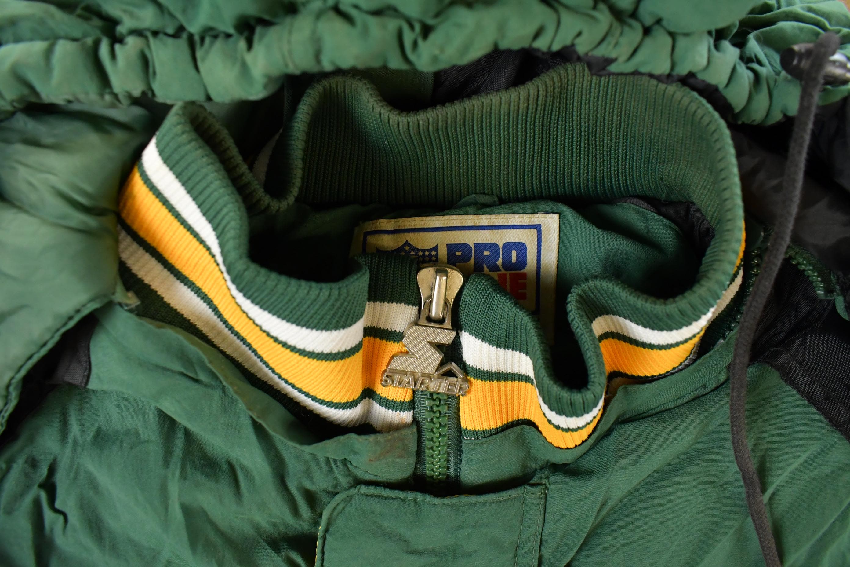 Vintage 1990s Green Bay Packers NFL Starter Anorak Puffer Jacket Men's XL