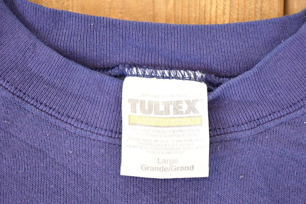 Vintage 1990s Tultex Blank Crewneck Sweatshirt Men's L