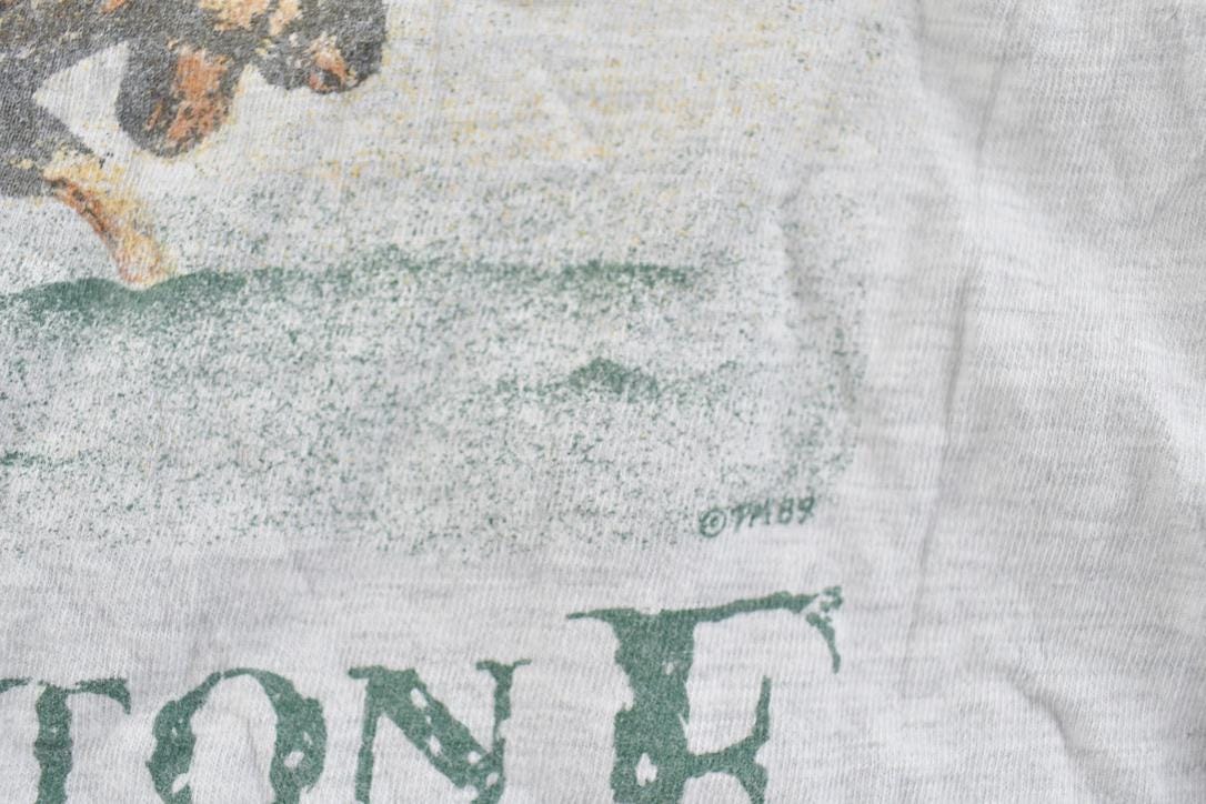 Vintage 1990s Yellowstone National Park Moose Souvenir Long Sleeve T-Shirt
