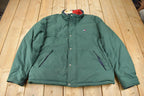 Vintage 1990s Tommy Hilfiger Green Goose Down Winter Puffer Jacket  90s tommy  Streetwear  Winter Coat