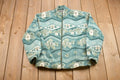 Vintage 1990s Teddi Floral Tree Print Full Zip Fleece Sweater