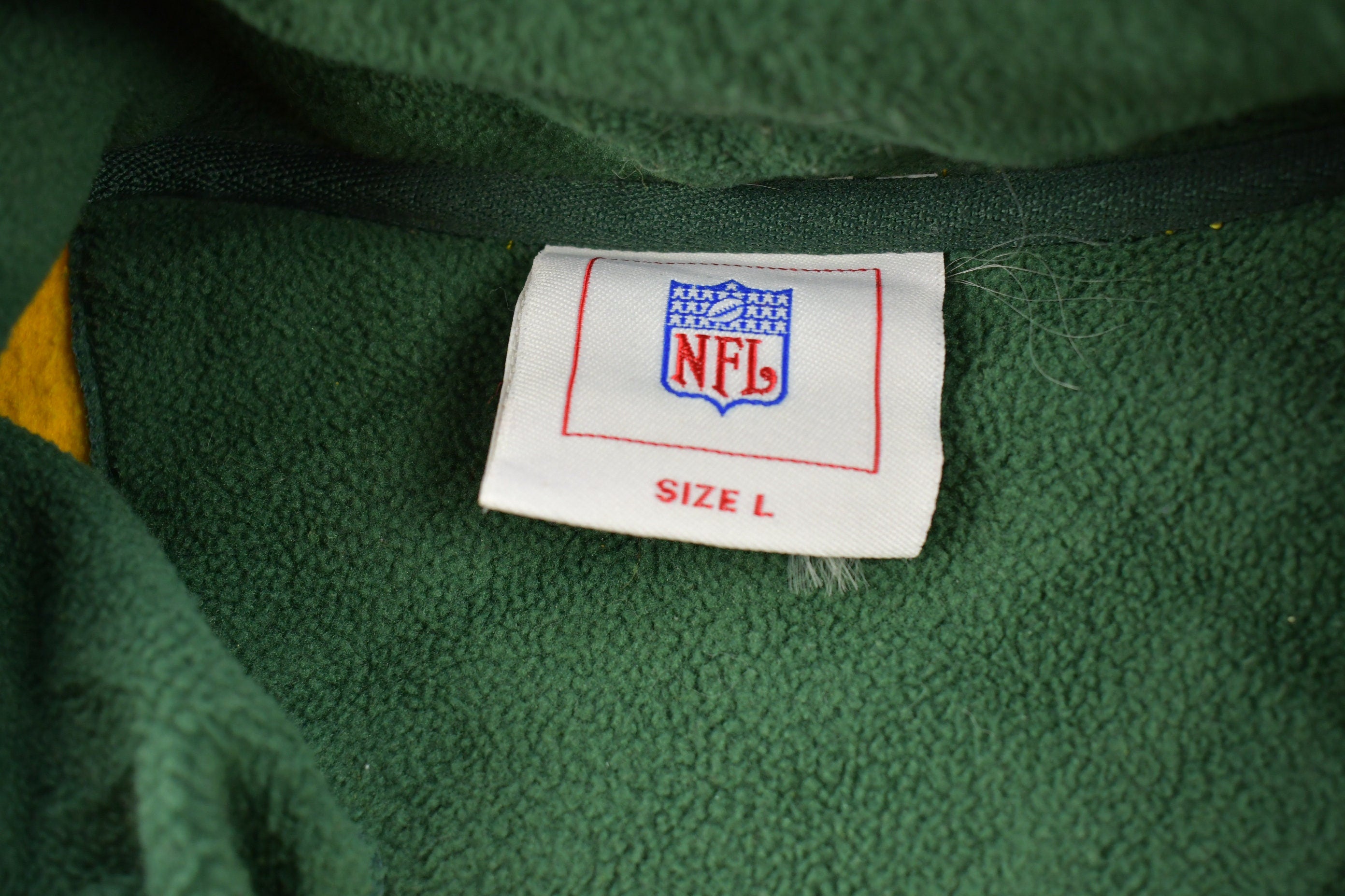 Vintage 1990s Green Bay Packers NFL Quarter Zip Sweatshirt