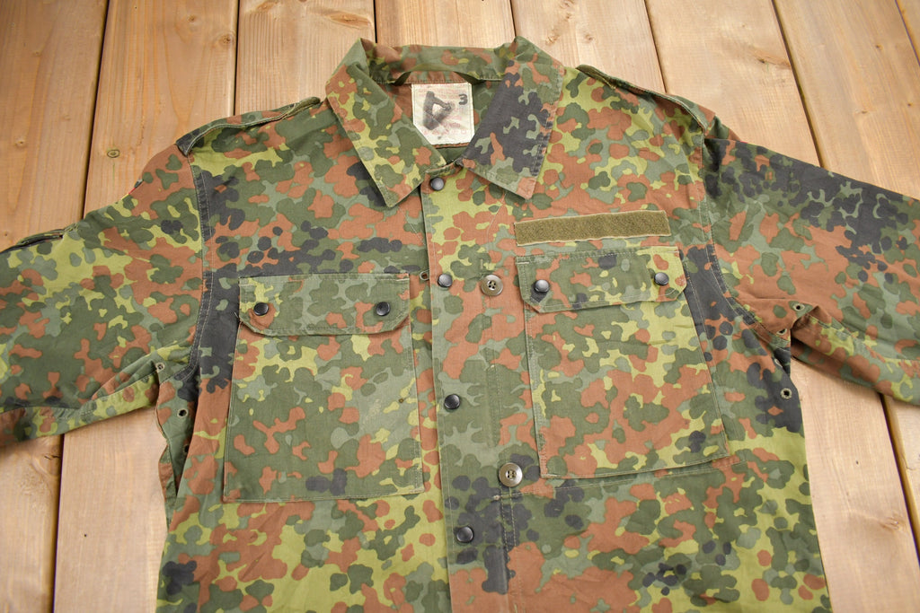 Vintage 1980s Military Camouflaged Jacket