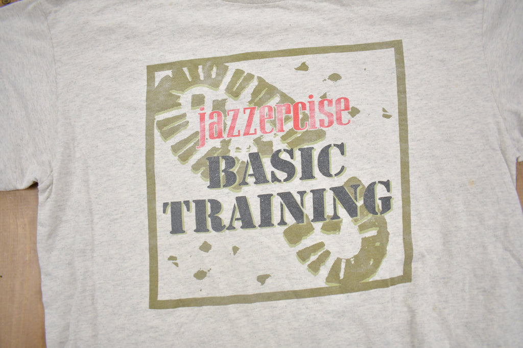 Vintage 1990s Jazzercise Basic Training Graphic T-Shirt