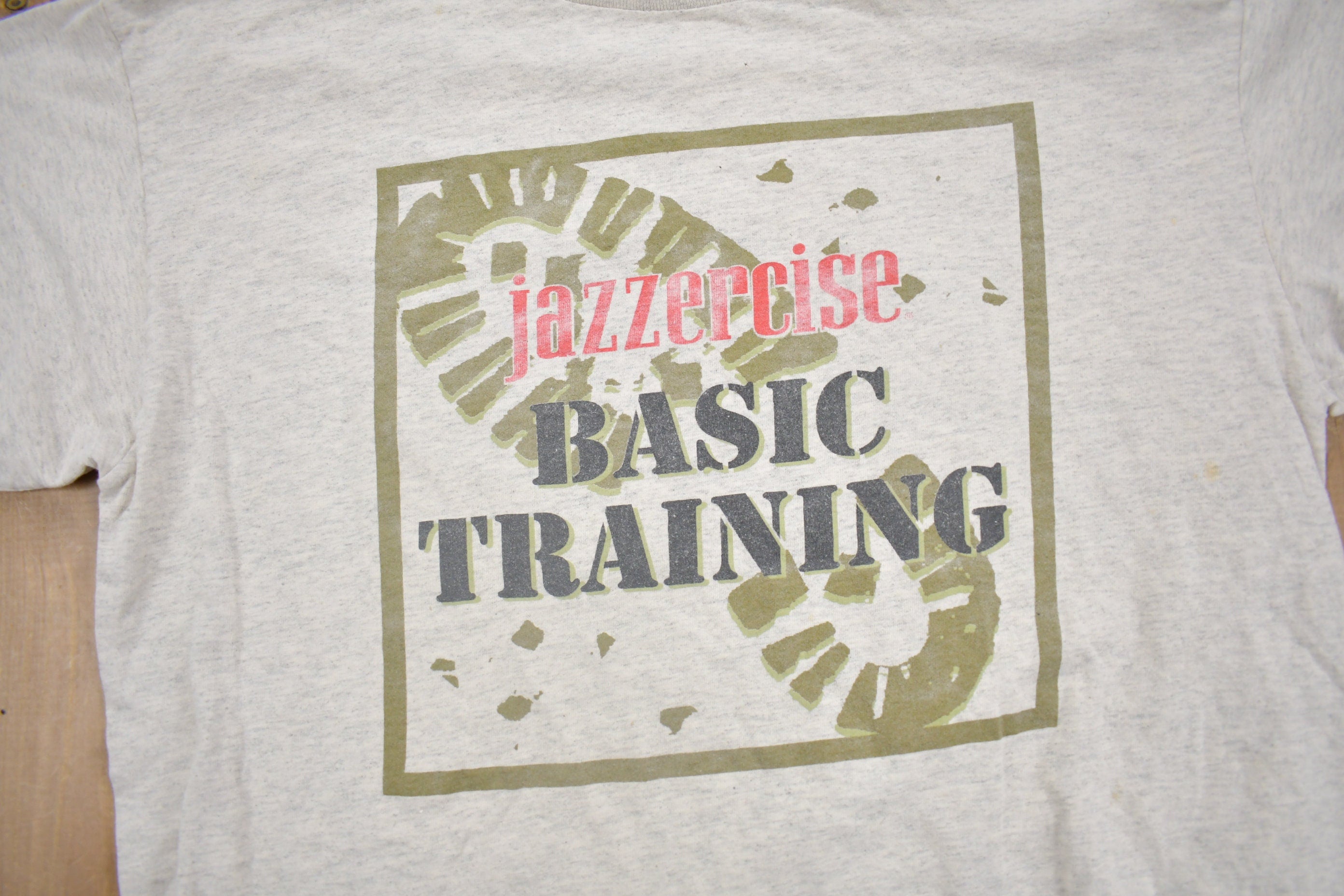 Vintage 1990s Jazzercise Basic Training Graphic T-Shirt