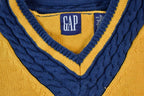 Vintage 1990s Gap Cable Knit V Neck Sweater