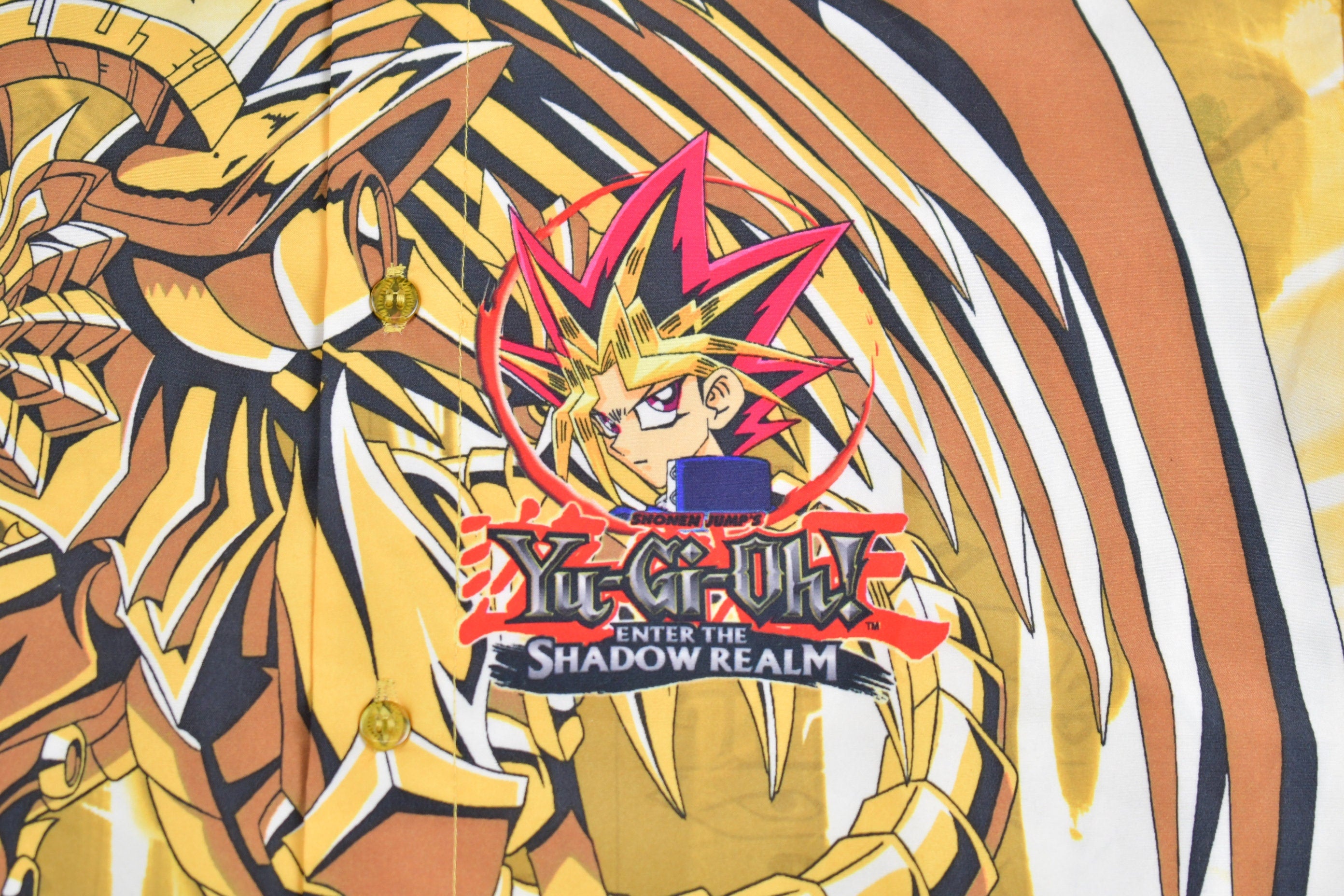 Vintage 1990s Yu-Gi-Oh Graphic Button Up Shirt