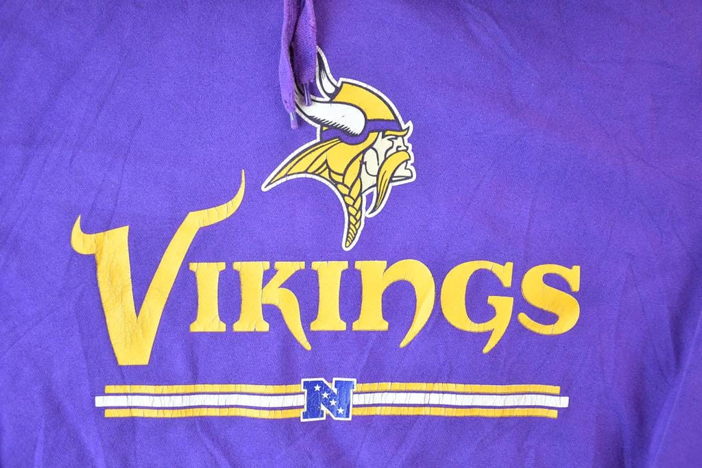 Vintage 1990s Minnesota Vikings NFL Hoodie Hooded Sweatshirt