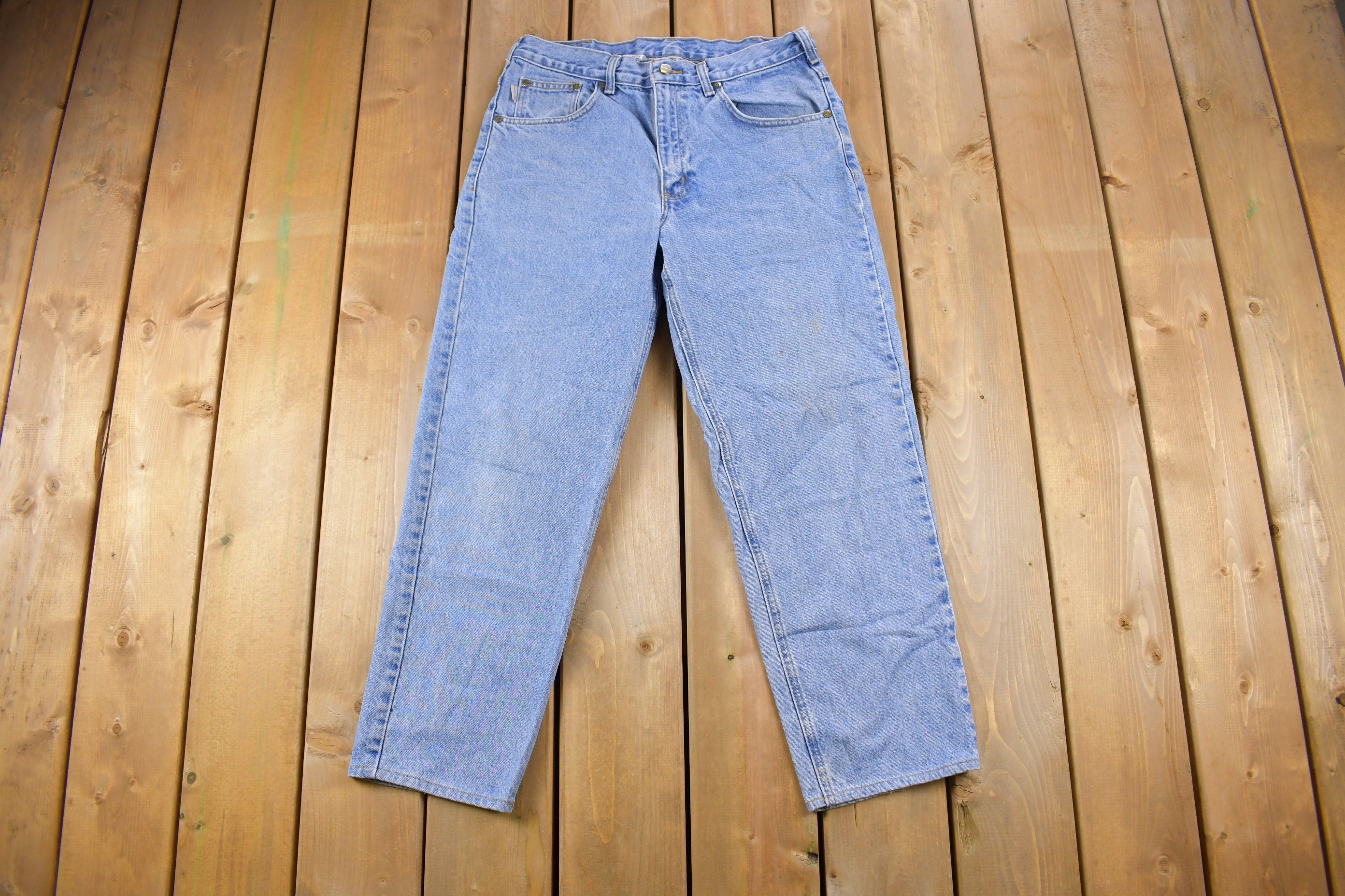 Vintage 1990s Carhartt Blue Denim Jeans Size 32 x 27