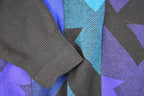 Vintage 1990s St Croix Quarter Zip Abstract Knit Sweater Men's L
