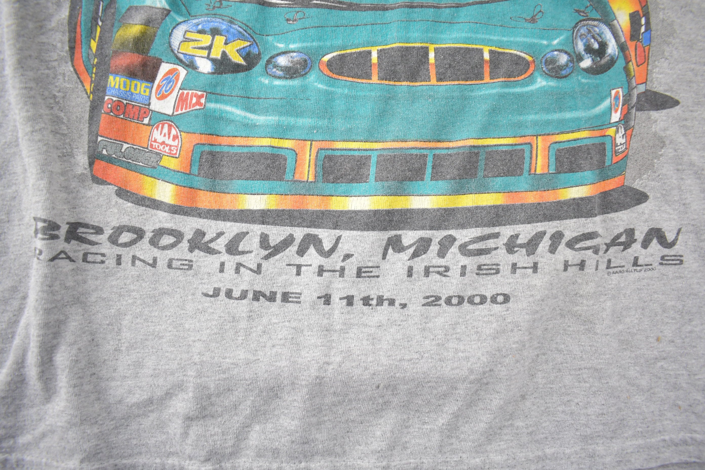 Vintage 2000 Michigan Racing Race Car Tank Top