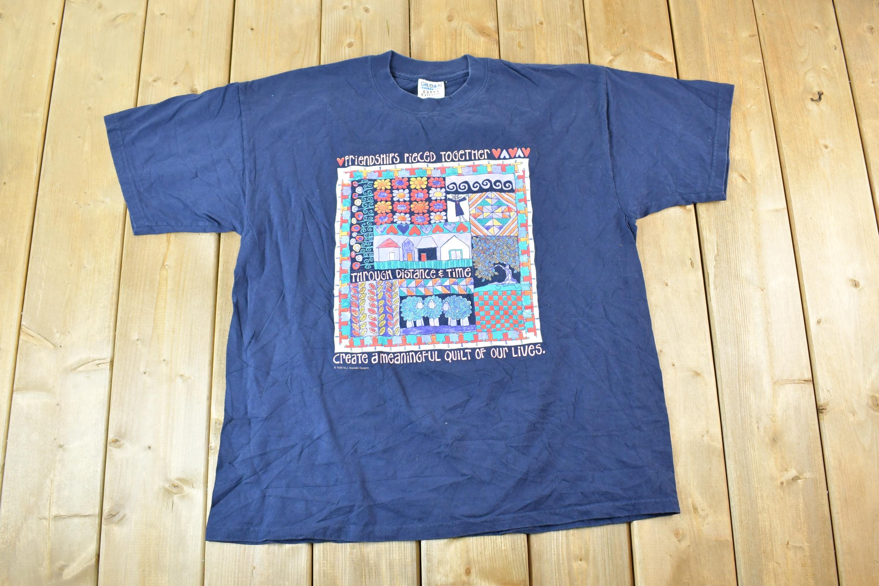 Vintage 1990s Friendships Pieced Together Single Stitch T-Shirt