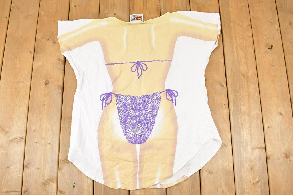 Vintage 1990s LA Imprints Beach Body Souvenir Travel T-Shirt Women's XL