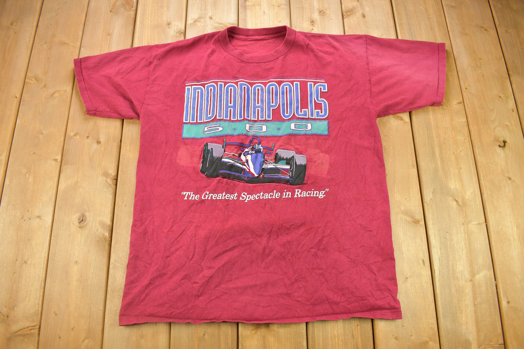 Vintage 1990s Indianapolis 500 Embroidered Racing T Shirt