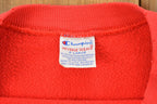 Vintage 1990s Blank Red Champion Reverse Weave Crewneck