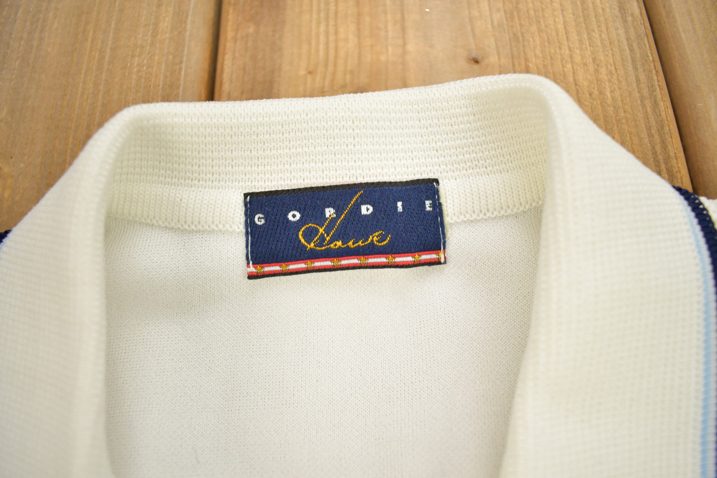 Vintage 1980s Gordie Howe American Style Collared Pullover Polo Shirt