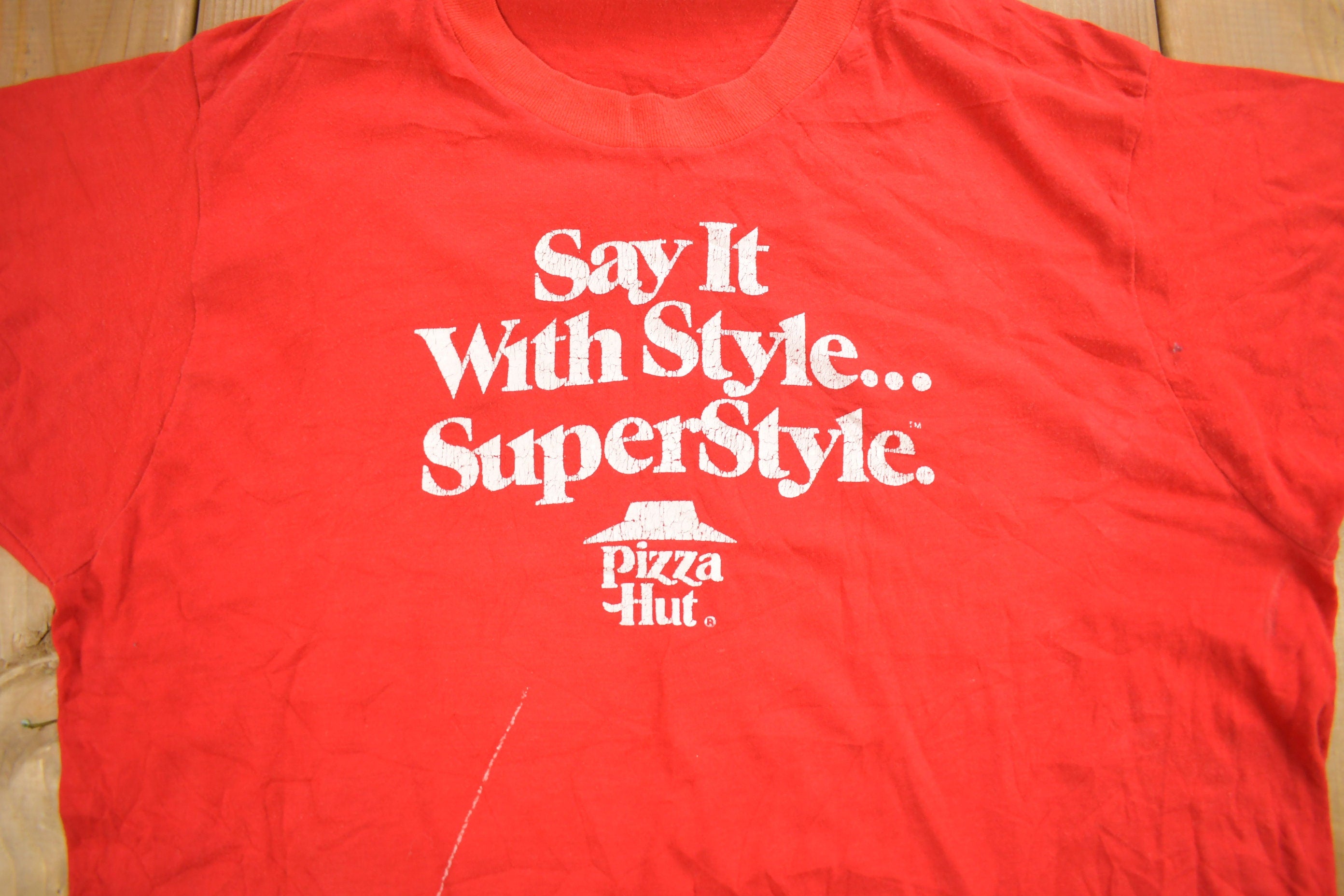 Vintage 1980s Pizza Hut Graphic T Shirt