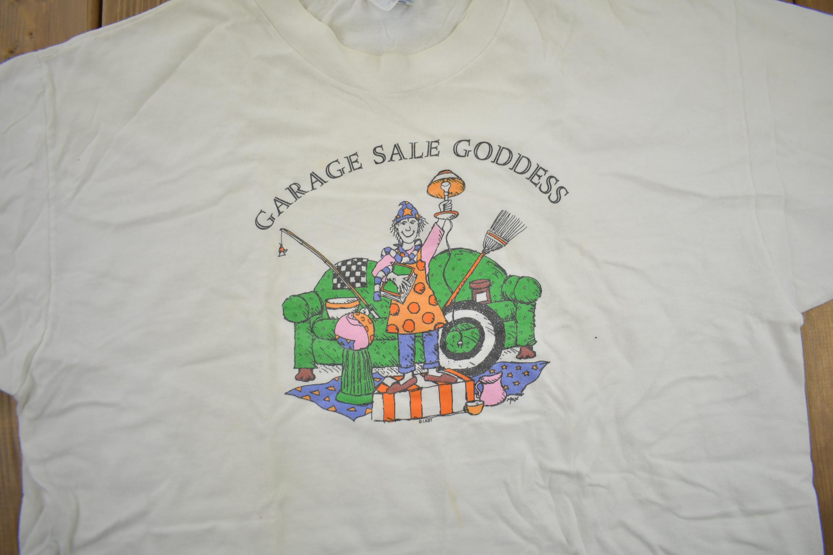 Vintage 1990s Garage Sale Godess Graphic T-Shirt