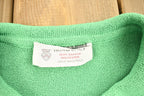 Vintage 1990s Green Collared Cardigan Sweater