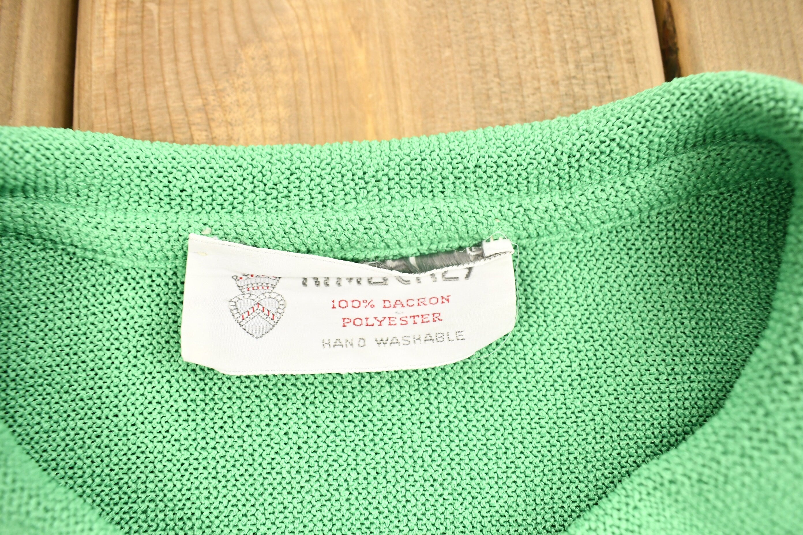 Vintage 1990s Green Collared Cardigan Sweater