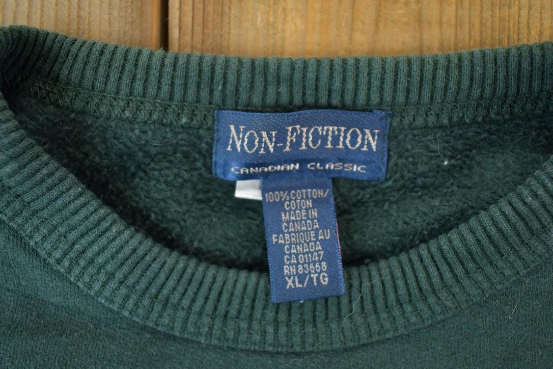 Vintage 1990s Trinity College School Collegiate Crewneck  Embroidered  NCAA Sweatshirt  Sportswear  Americana
