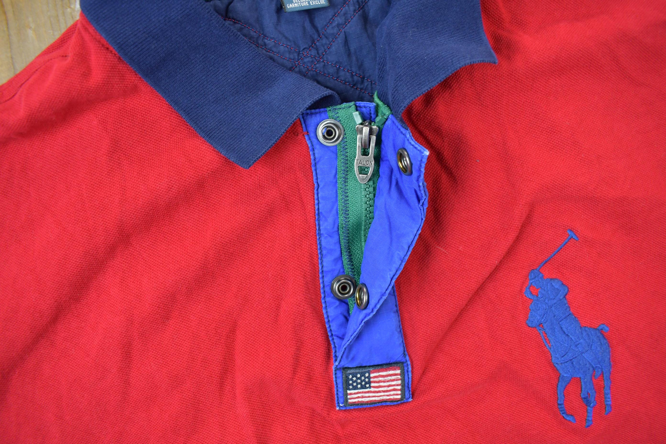 Vintage Y2K Polo Ralph Lauren Big Pony Polo Shirt Size 3XL Big