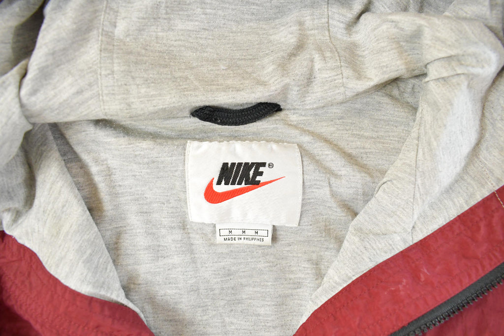 Vintage 1990s Nike Mini Swoosh Hooded Windbreaker Jacket Men's Large