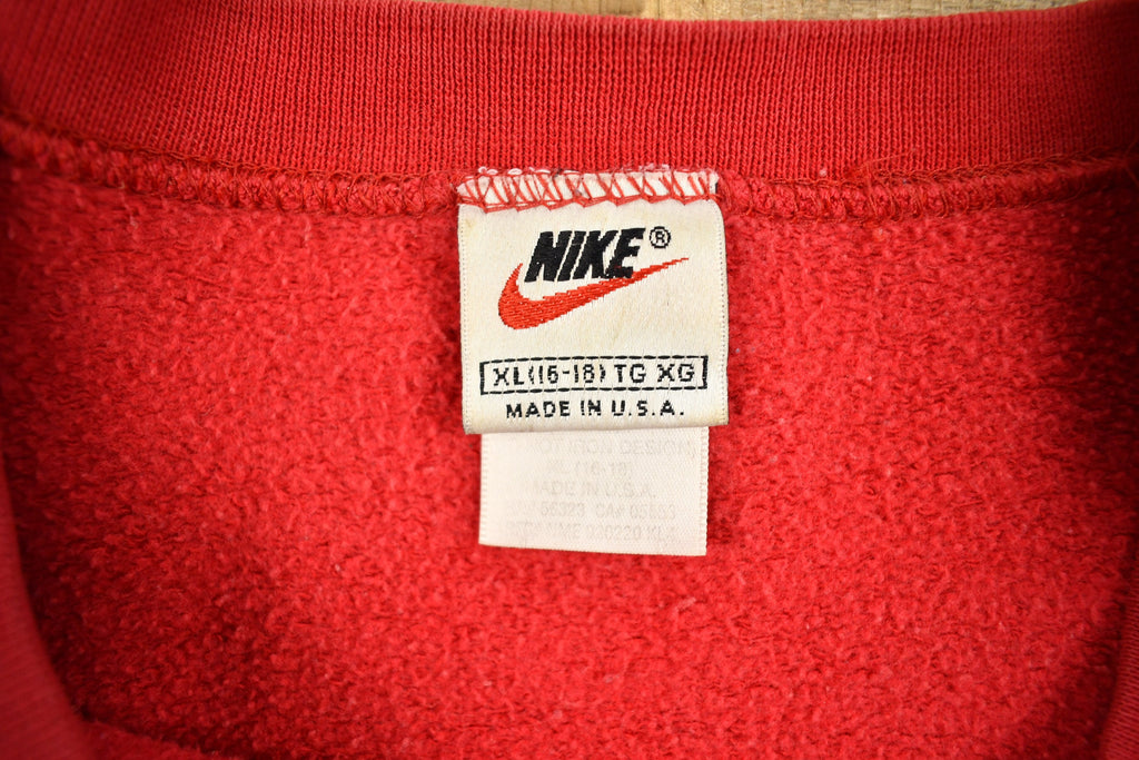 Vintage 1990s Nike Embroidered Mini Swoosh Crewneck Sweatshirt