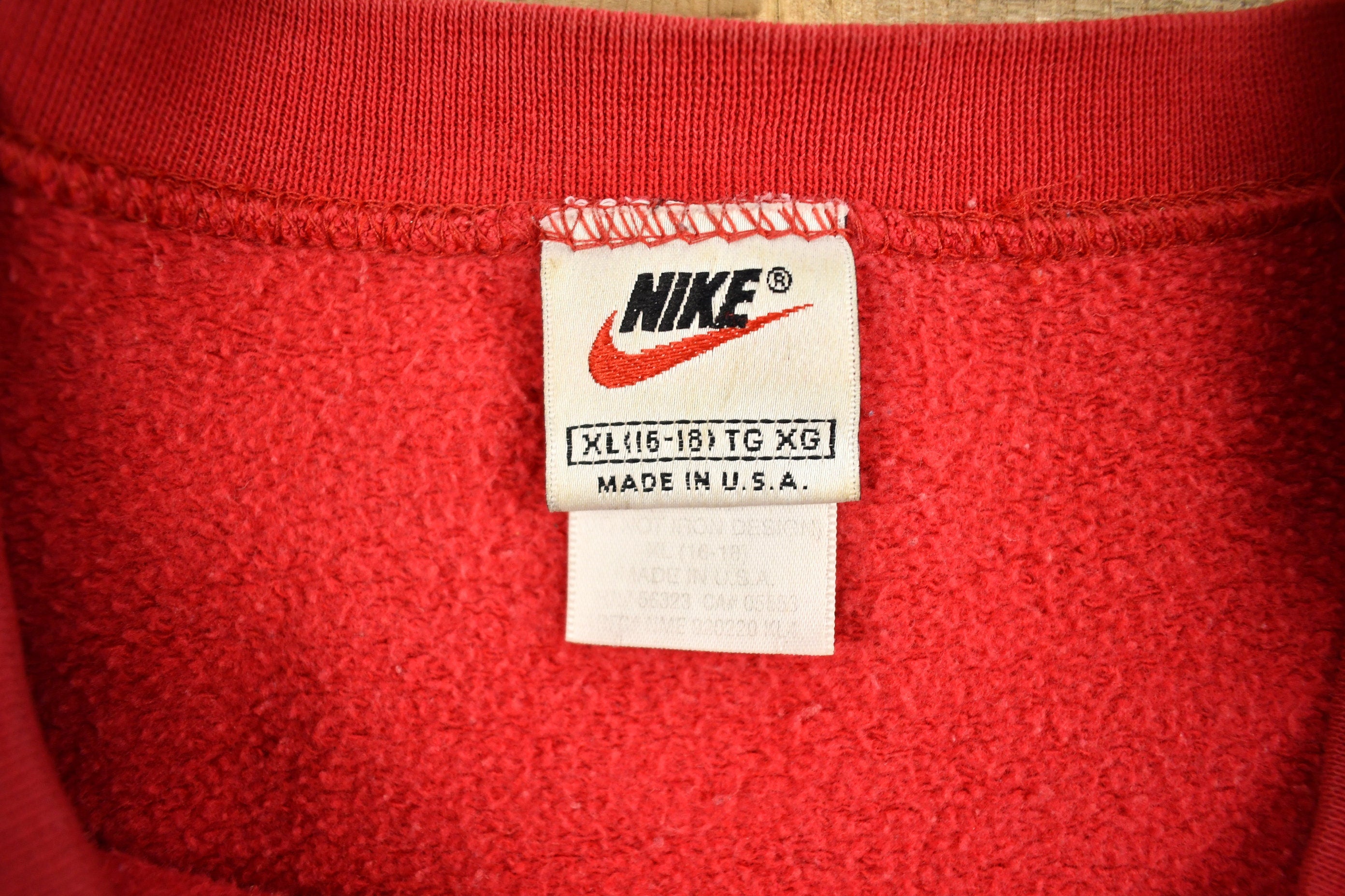 Vintage 1990s Nike Embroidered Mini Swoosh Crewneck Sweatshirt