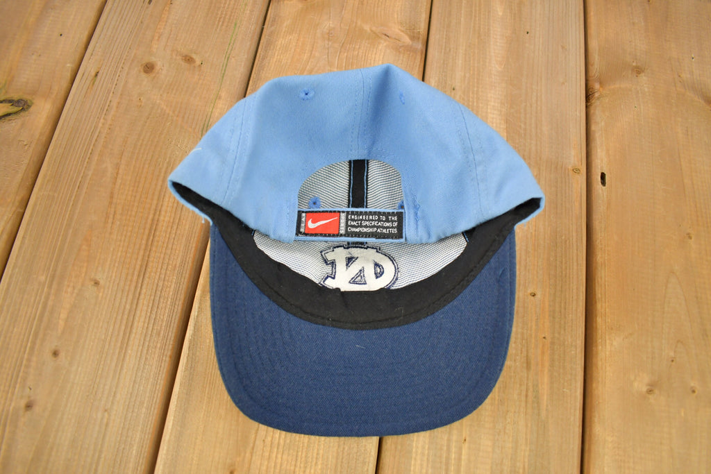 Vintage 1990s University Of North Carolina Tar Heels Collegiate Nike Strap Back Hat  OSFA  90s Snap Back  UNC