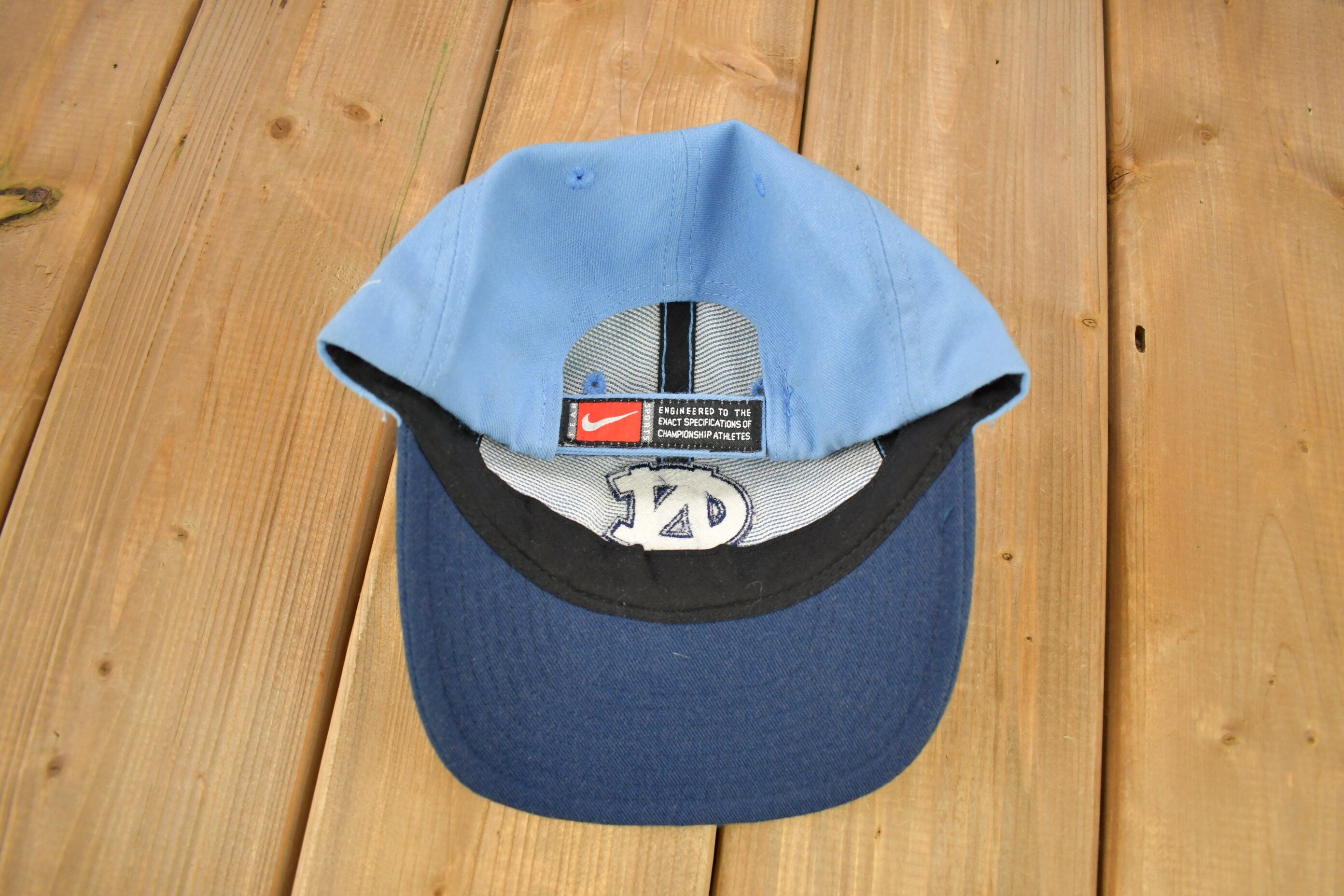 Vintage 1990s University Of North Carolina Tar Heels Collegiate Nike Strap Back Hat  OSFA  90s Snap Back  UNC