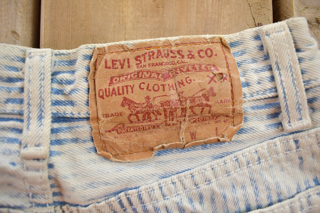 Vintage 1980s Women Striped Levi's Jeans Size 5