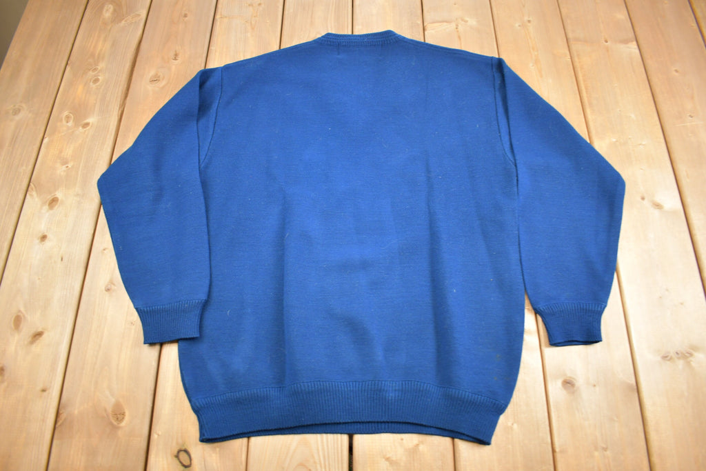 Vintage 1960s Santa Cruz Wool Knit Sweater  Vintage V Neck  True Vintage  60s Sweater