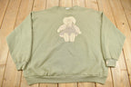 Vintage 1990s Cute Grandma Style Crewneck Sweater Made In USA